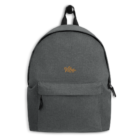 vibe-california-gold-thread-embroidered-logo-backpack-grey-marl-front