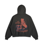 urban streetwear black hoodie vibe california
